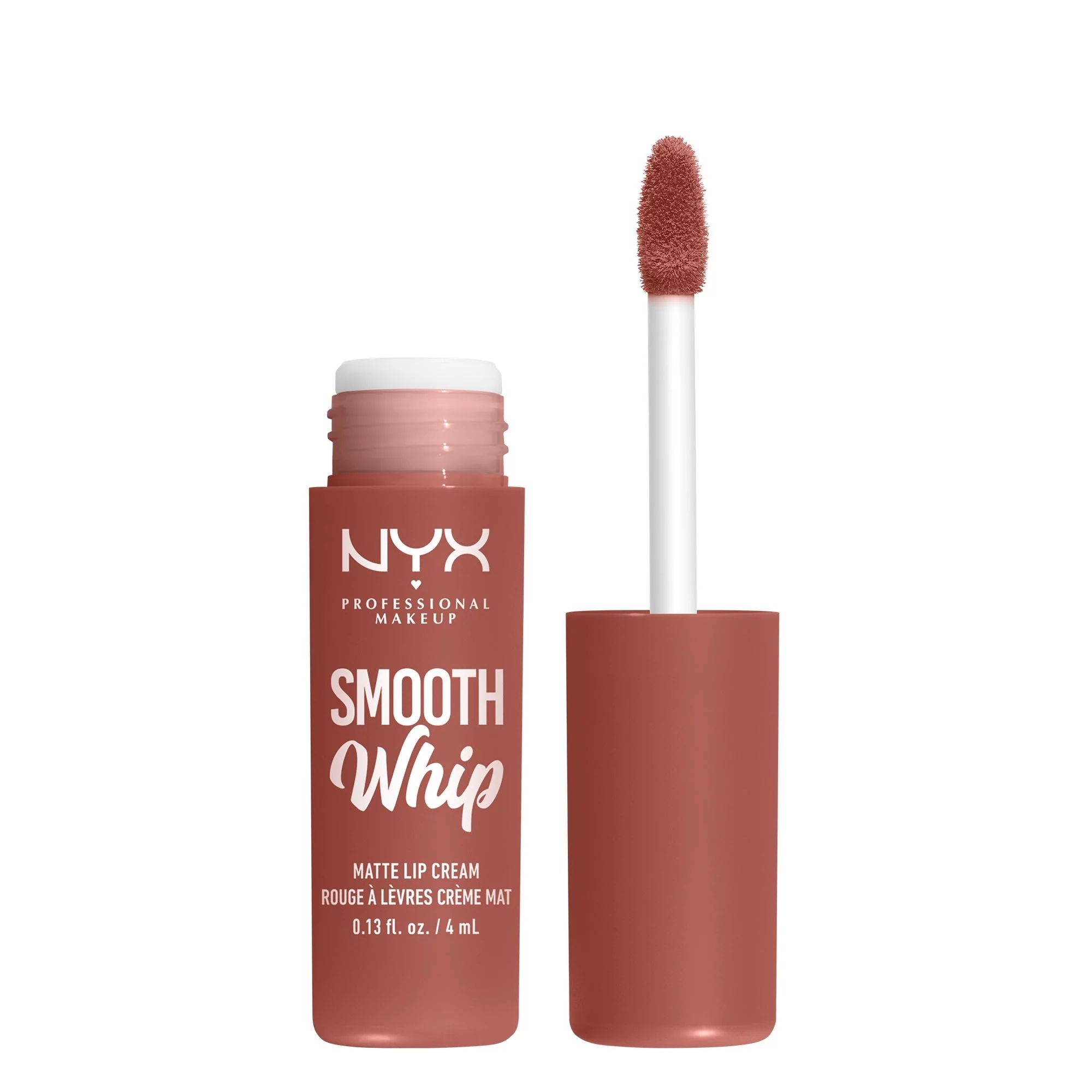 NYX Professional Makeup Smooth Whip Matte Lip Cream, Long Lasting Liquid Lipstick, Teddy Fluff | Walmart (US)