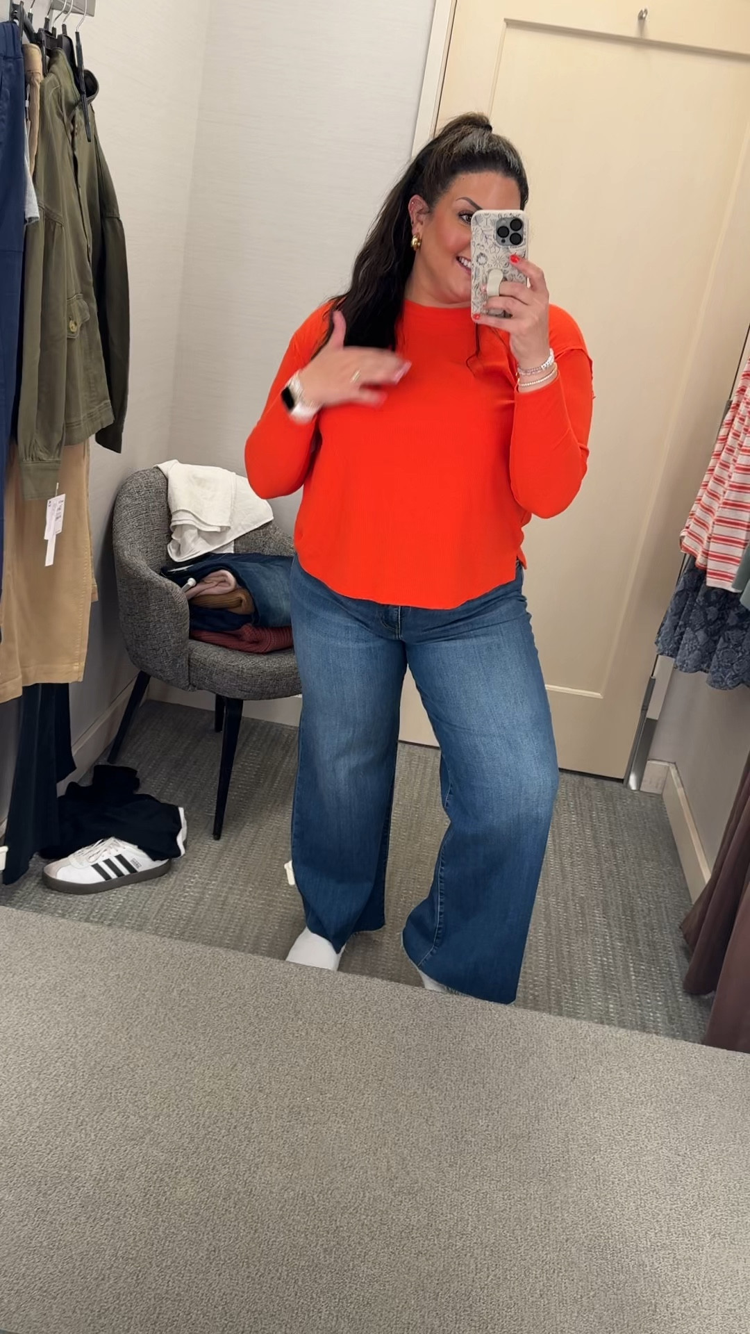 L top//size 12 jeans (I was able to size down because they’re super stretchy!) 

#LTKSaleAlert #LTKxNSale #LTKMidsize