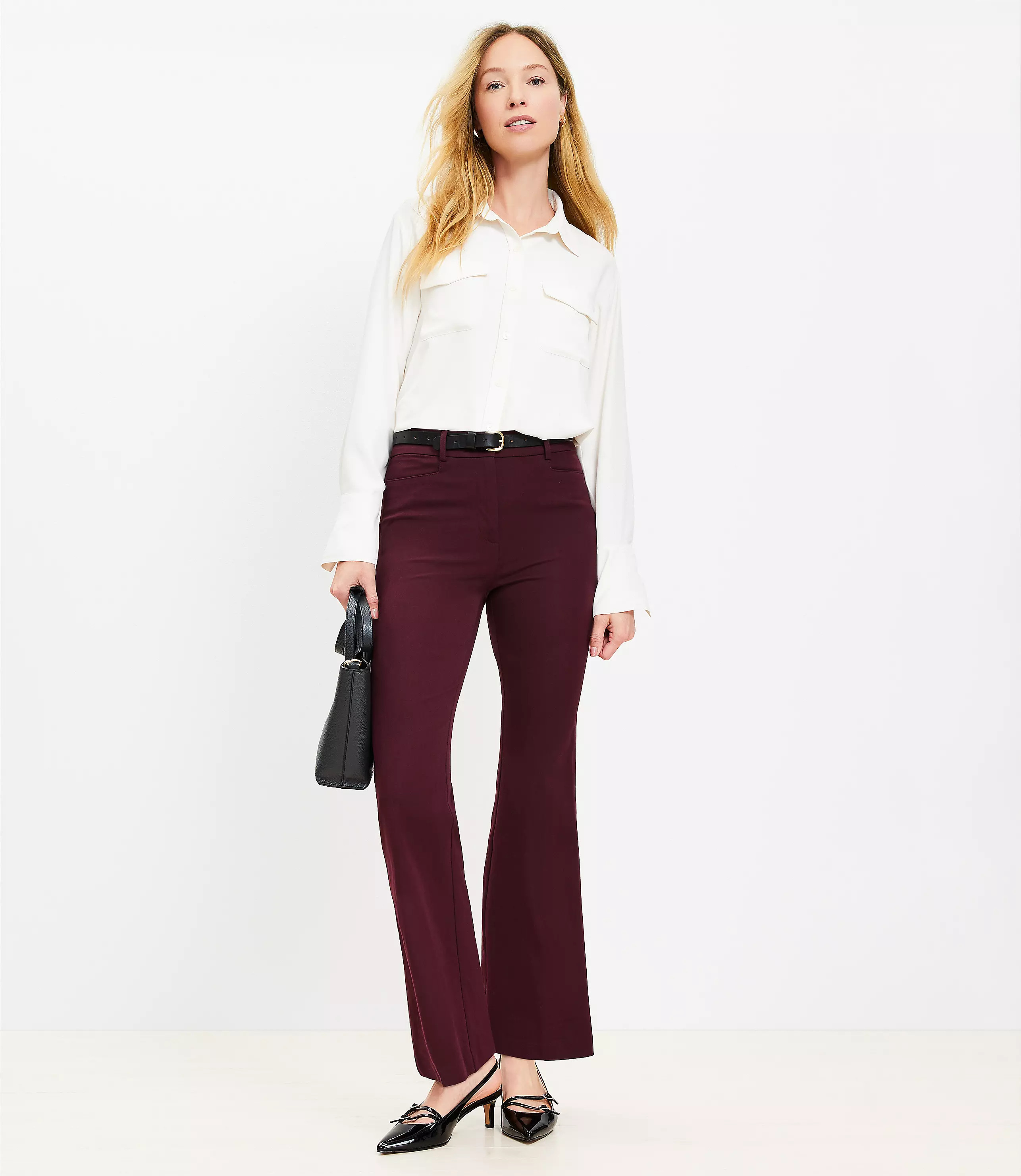 Sutton Flare Pants in Bi-Stretch | LOFT
