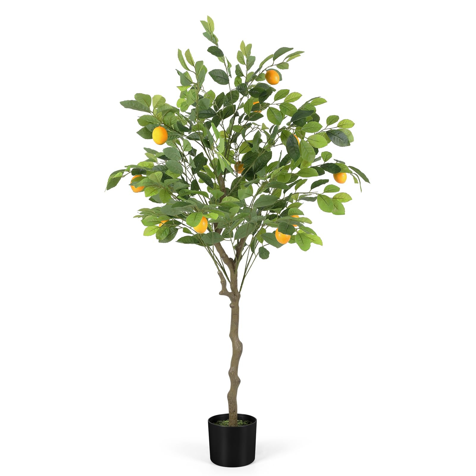 Artificial Lemon Tree for Interior Decorating with 12 Lifelike Lemon Fruits, 4 Feet Tall Low Maintenance and Realistic Details for Home and Living Room Decoration | Amazon (US)