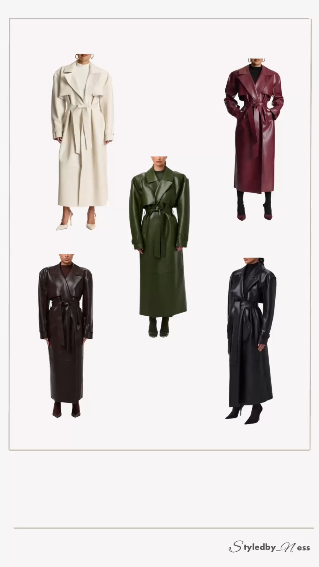 Immediately YES!!! Fall Faux Leather Trench Coat. @NakedWardrobe .. Love this look for Fall #Fall #Trending #NAKEDWARDROBE #TrenchCoat

#LTKStyleTip #LTKTravel