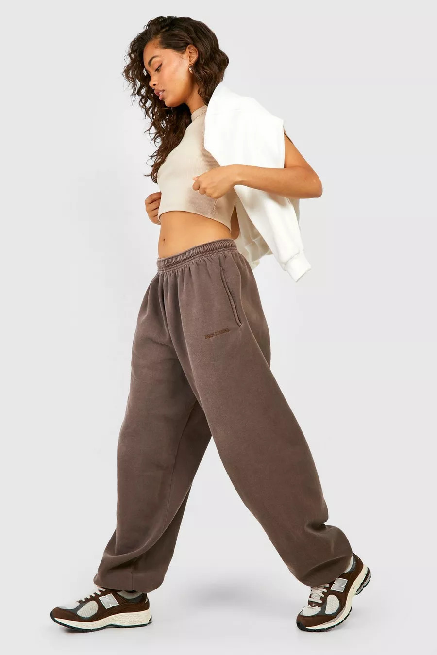 Dsgn Studio Overdyed Marl Oversized Jogger | Boohoo.com (UK & IE)