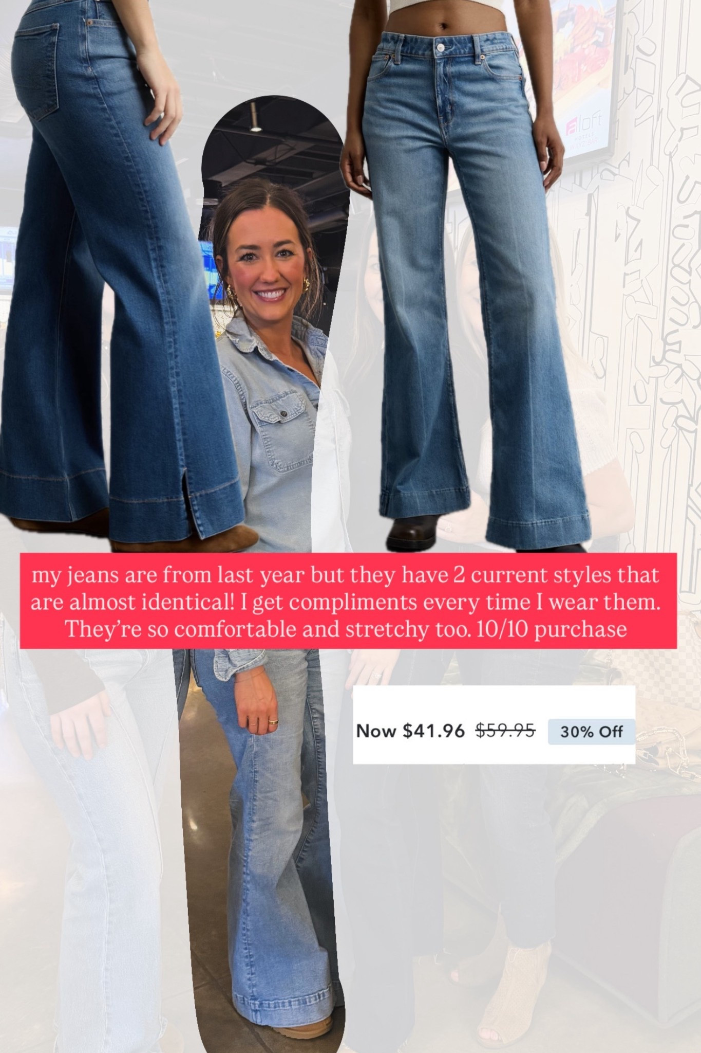 Stretch flare jeans on sale! 

#LTKmomlife #LTKootd #LTKSaleAlert