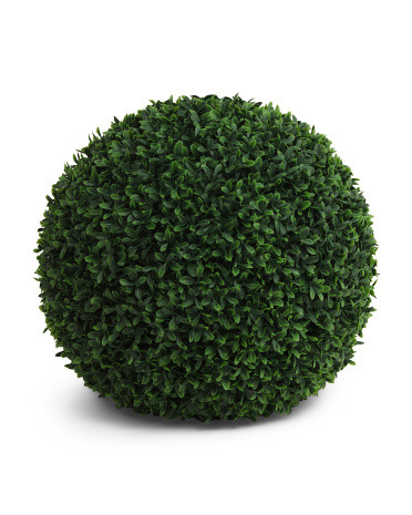 16in Uv Resistant Outdoor Safe Boxwood Ball Faux Plant | TJ Maxx