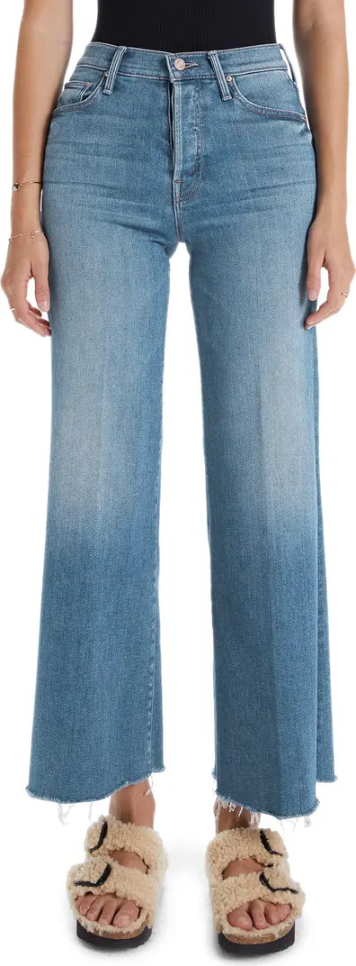 The Tomcat Roller Frayed Hem Wide Leg Jeans | Nordstrom