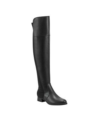Women's Terrea Almond Toe Over-The-Knee Boots | Macy's