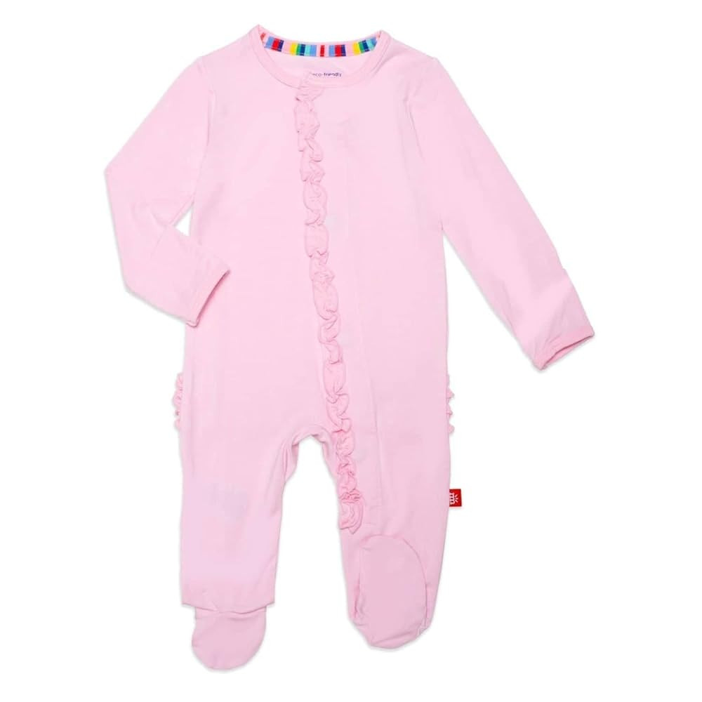 Magnetic Me Girls Modal Magnetic Baby Footie Pajamas | Silky Soft Modal Fabric | Baby Sleepers Av... | Amazon (US)