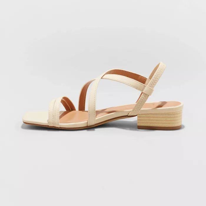 Women's Meadow Thin Strap Low Block Heel Sandals - A New Day™ | Target