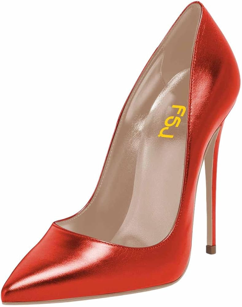 FSJ Women Sexy Leopard Printed Dress Shoes Pointy Toe High Heels Stilettos Pumps Shoe Size 4-15 U... | Amazon (US)