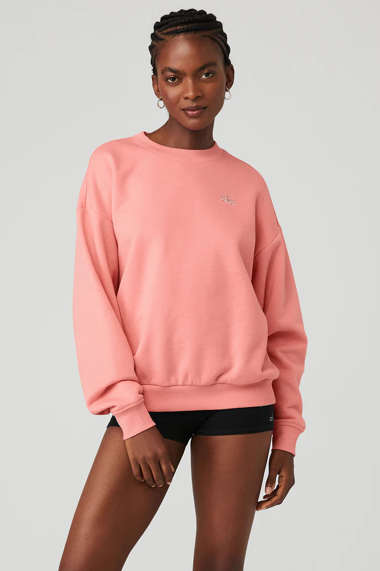 Accolade Crew Neck Pullover - Strawberry Lemonade | Alo Yoga (US)