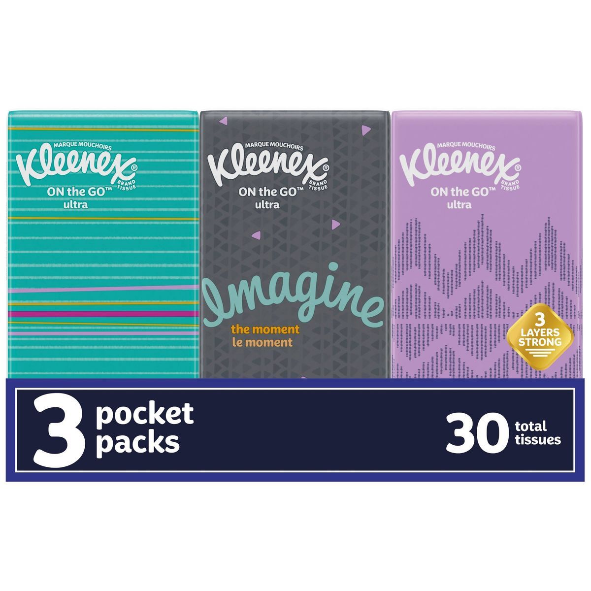 Kleenex On-the-Go 3-Ply Facial Tissue | Target