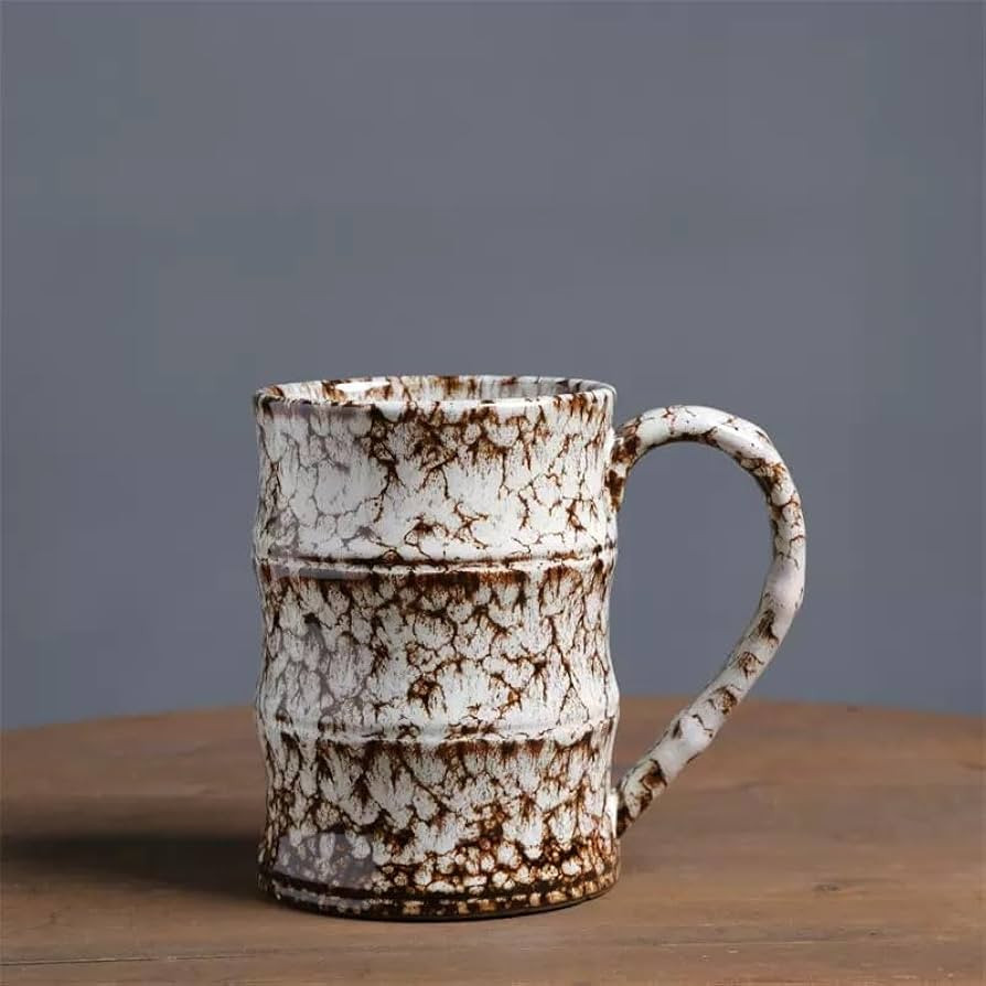 20oz Unique Bamboo-Shaped Large Handmade ceramic Mug,Cool Big Ceramic Cup for Men, Durable and He... | Amazon (US)