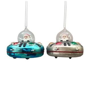 Assorted Glass Santa Spaceship Ornament by Ashland® | Michaels Stores