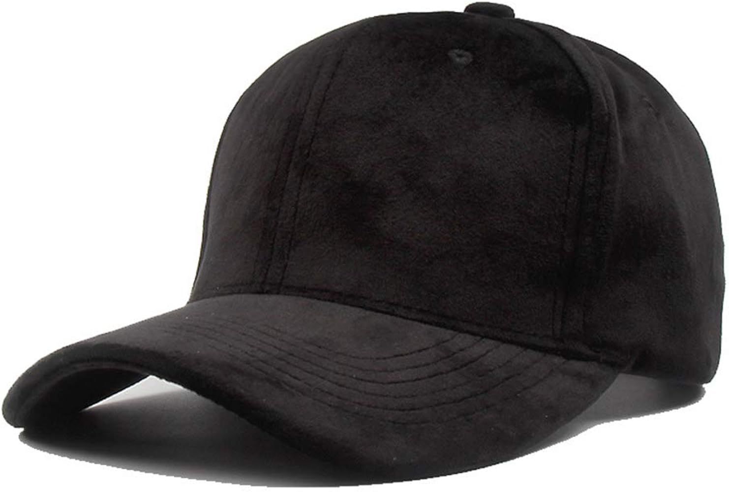 General purpose Autumn and Winter Velvet Baseball Cap Lovers Soild Color Adjustable Dad Hat | Amazon (US)