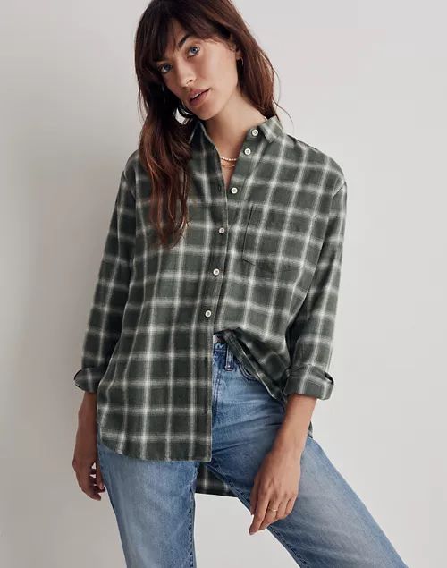 Oversized Ex-Boyfriend Shirt in Delford Plaid | Madewell