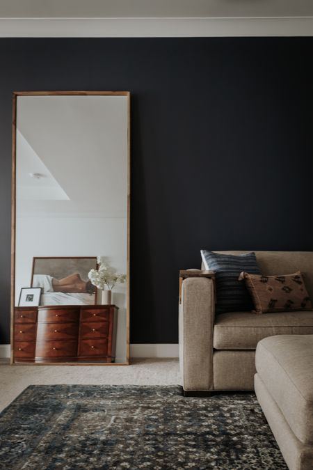 Full length mirror is a great filler in a bedroom for blank spaces, plus it’s practical! 

#LTKhome #LTKFind