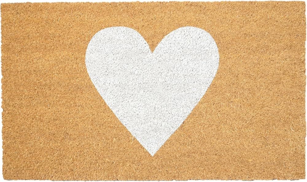 Calloway Mills Madison Heart Doormat (White, 24" x 36") | Amazon (US)