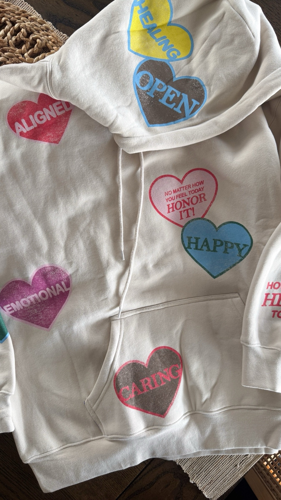 My favorite Mayfair sweatshirt just in time for Valentine’s Day. I love that it’s not just cute, it’s affirmations you actually feel. Oversized, cozy fleece with the sweetest heart graphics &  the best reminder to honor how you feel. Perfect for a soft, self love season.

Valentines Day outfit – self love sweatshirt – affirmation hoodie – heart graphic sweatshirt – cozy oversized hoodie – February outfit ideas – pink and red aesthetic – comfy chic – casual mom style – lounge set vibes – soft girl era – everyday statement piece – cute holiday outfit – gift idea for her – trending graphic sweatshirt – relaxed fit fleece – weekend look – love themed outfit

#LTKValentine #LTKU #LTKActive