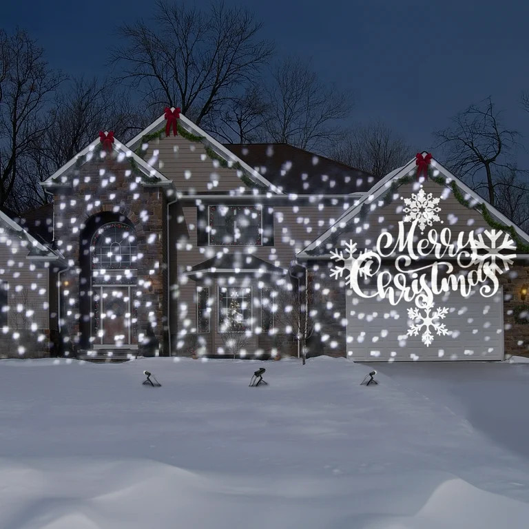 Christmas Lightshow Light Sync with Music and Sound White Projector Light All in One Solution | Walmart (US)