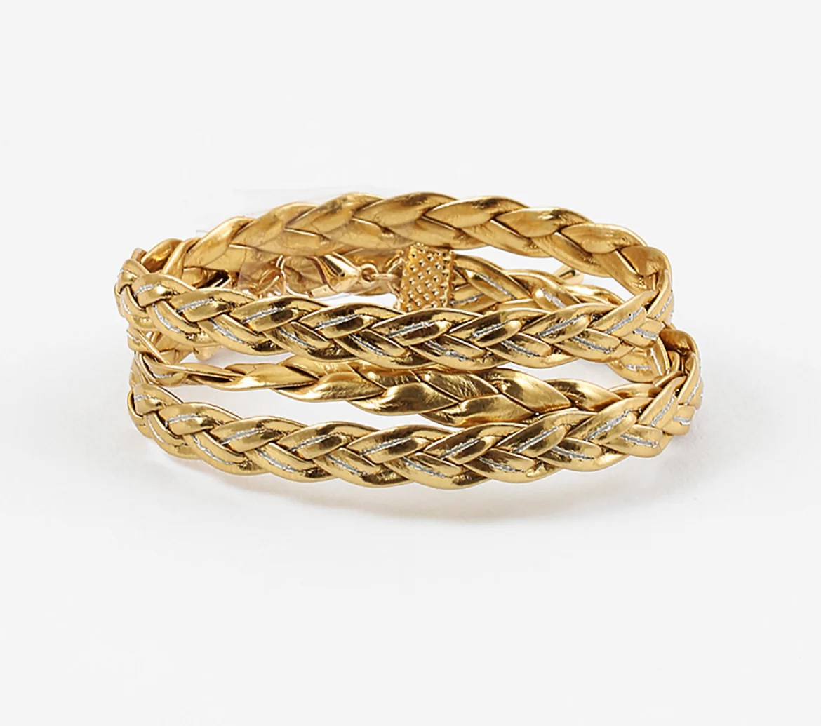 Gold Braided Wrap Bracelet | Erin McDermott Jewelry