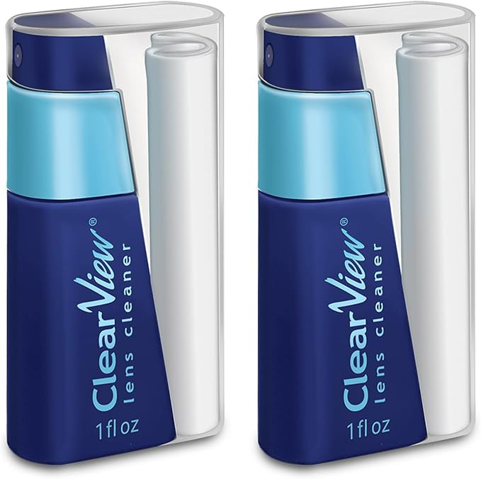 Portable Lens Cleaner Kit – Eyeglass Lens Cleaner Spray Kit with Refillable Spray + Microfiber ... | Amazon (US)