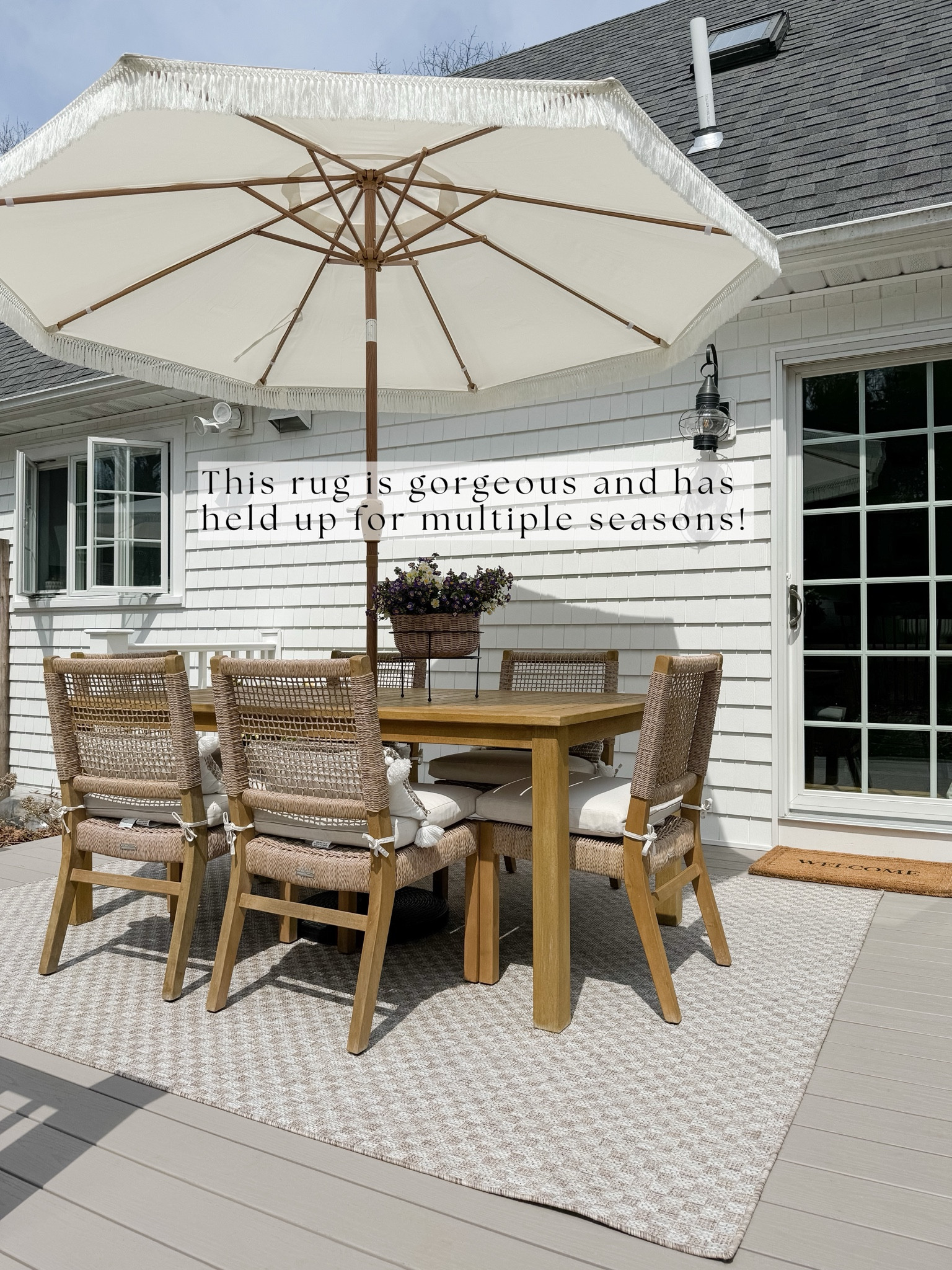 Outdoor furniture, outdoor umbrella, patio furniture, outdoor rug

#LTKFindsUnder50 #LTKHome #LTKSeasonal