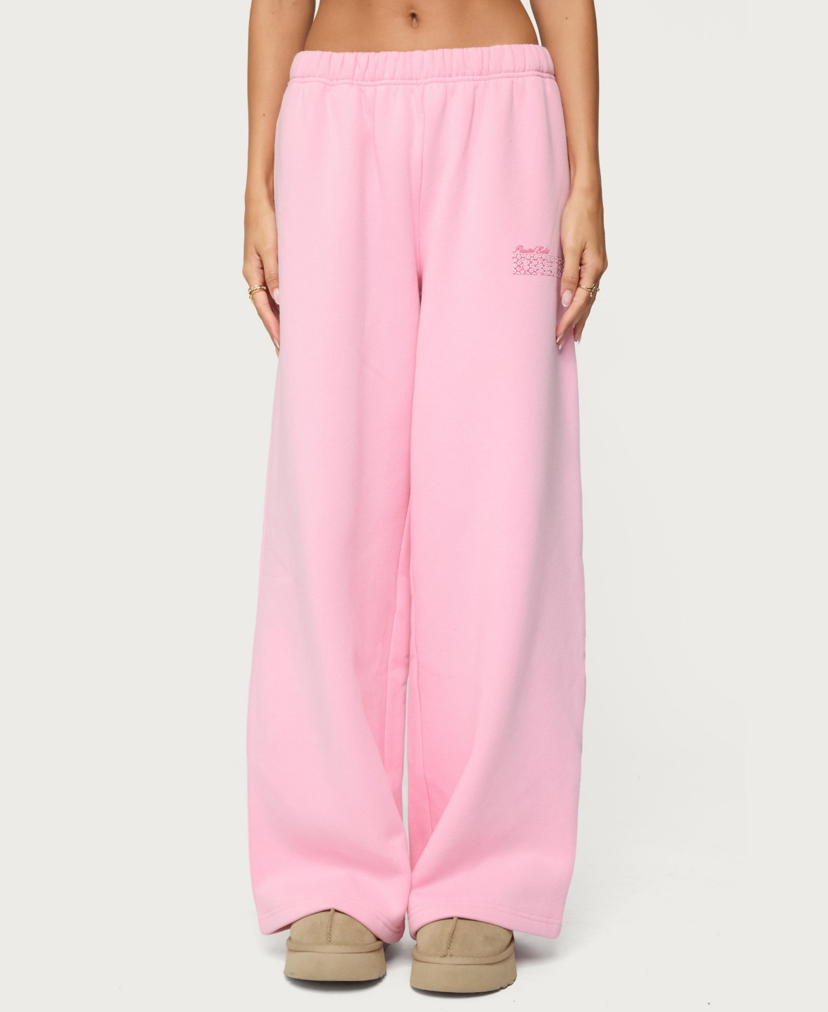 Edikted Women's Pastel Edit Sweatpants - Pink | Macy's