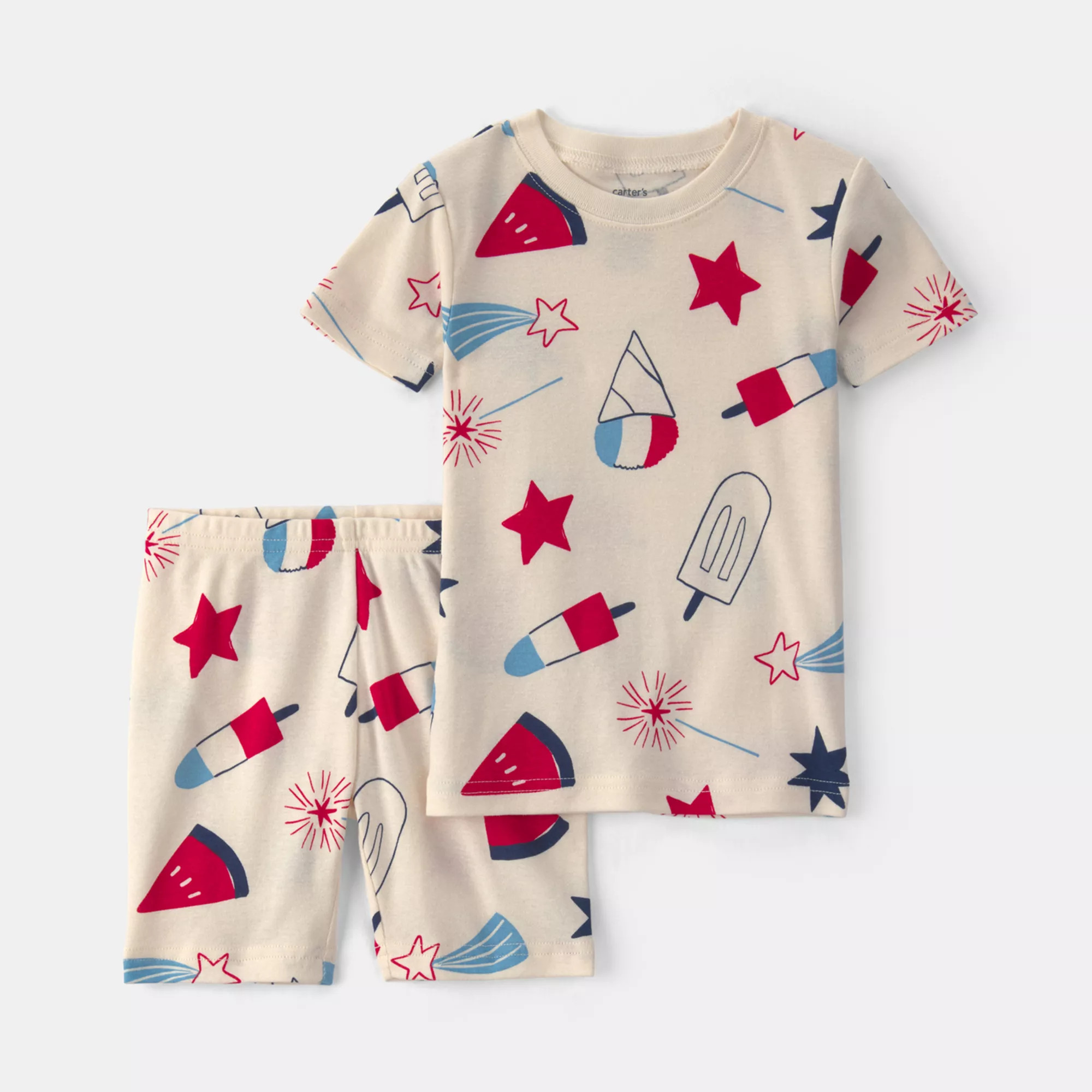 Toddler Boy Carter’s Fourth of July 2-Piece Pajama Top & Pajama Bottoms Set | Kohl's