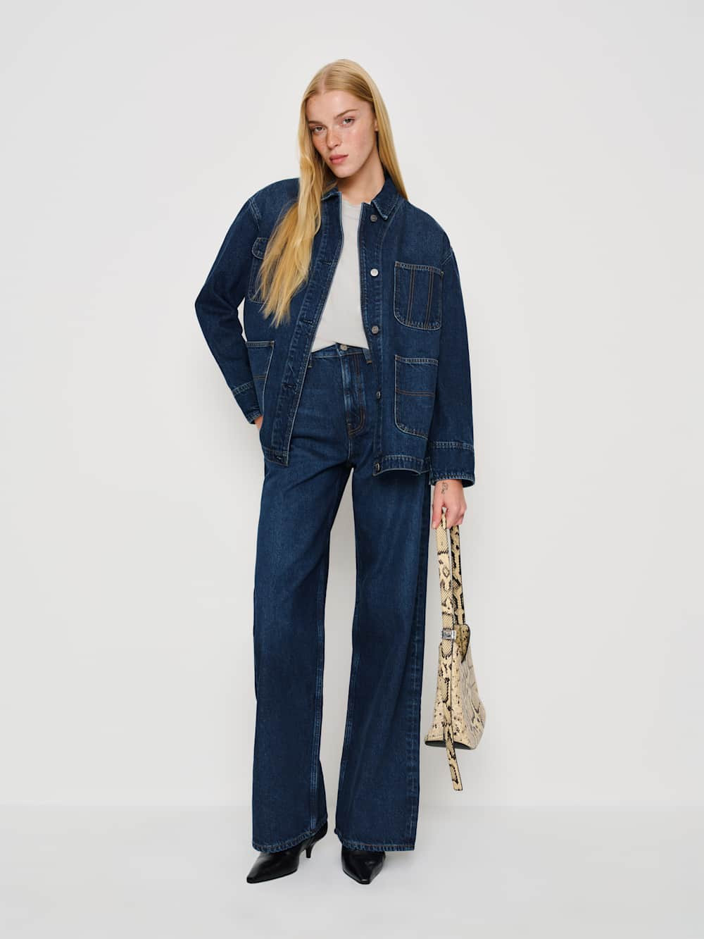 Emery Denim Chore Jacket | Reformation (Global)