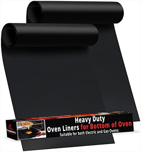 2 Pack Large Thick Heavy Duty Non Stick Teflon Oven Liners Mat, 17"x 25" BPA and PFOA Free, for B... | Amazon (US)