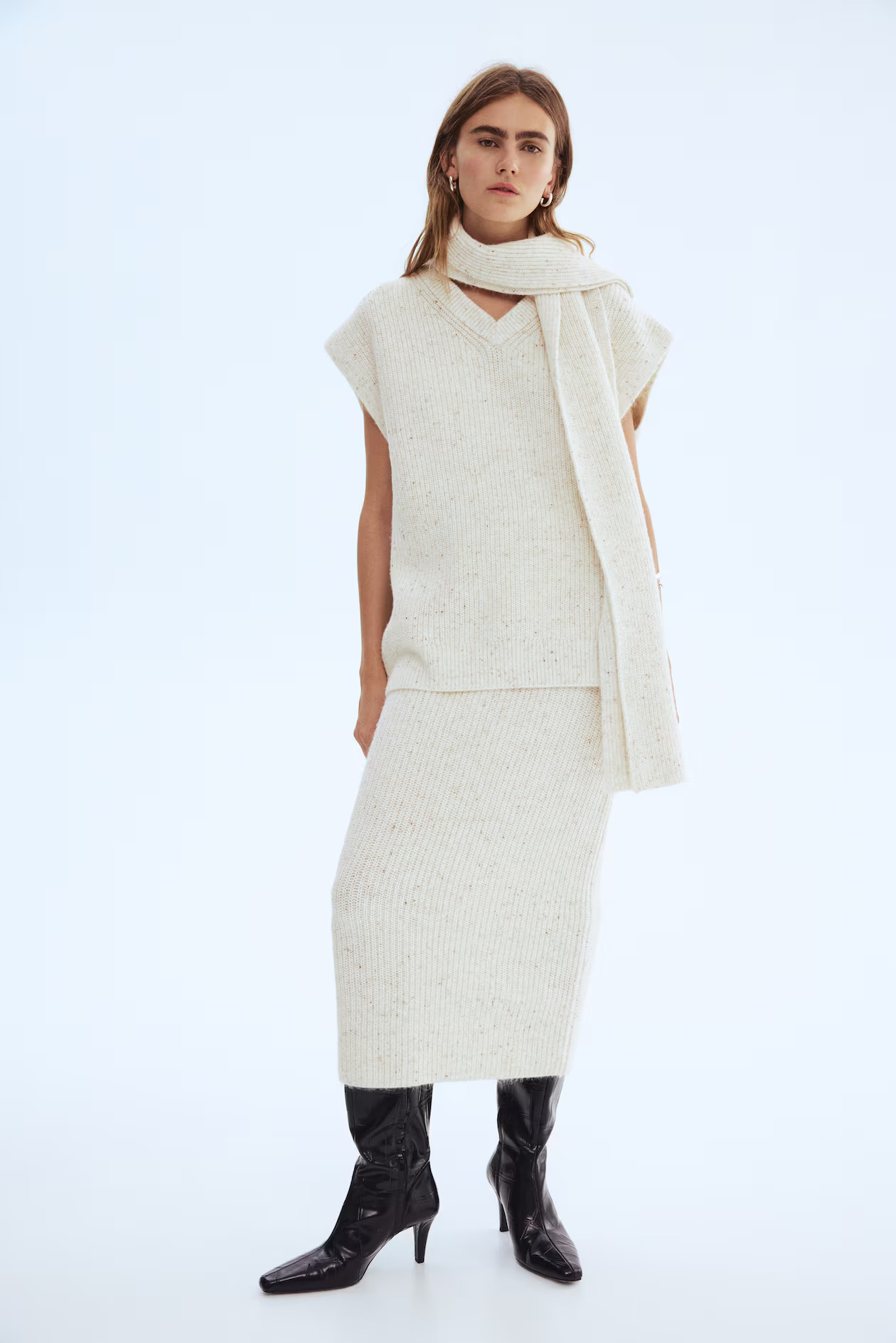 Scarf-Collar Sweater Vest | H&M (US + CA)