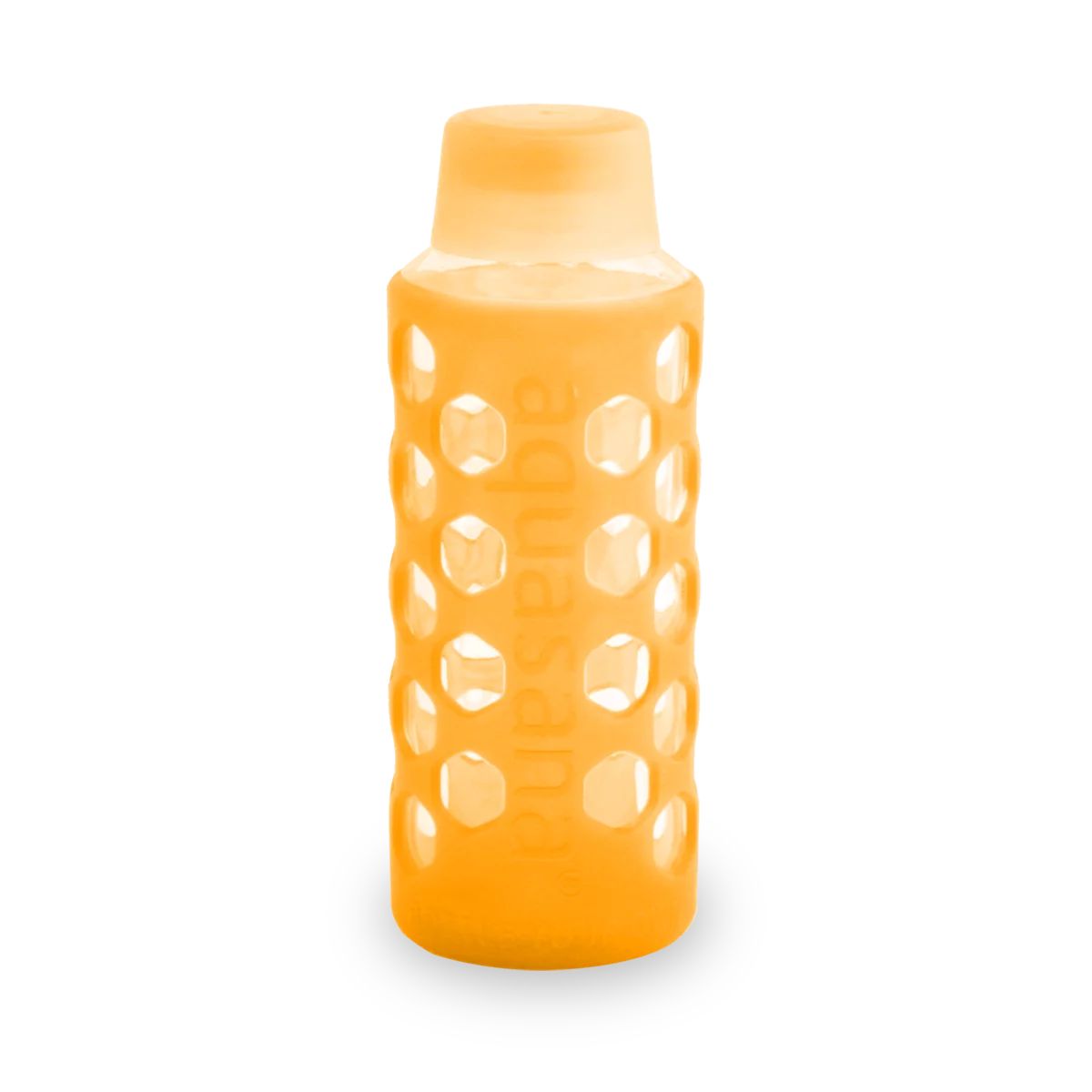 Aquasana AQ-6006-OR 18-Ounce Glass Water Bottle with Silicone Sleeve, Orange - Walmart.com | Walmart (US)