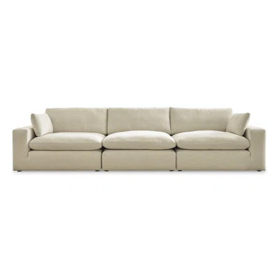 Elyza Linen 3pc Sectional Sofa | Wayfair North America
