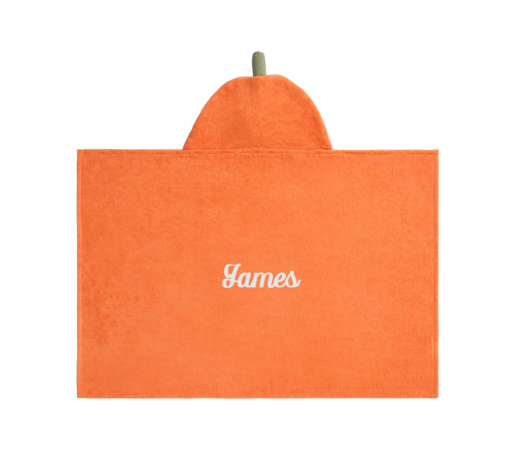 Pumpkin Critter Baby Hooded Towel | Pottery Barn Kids