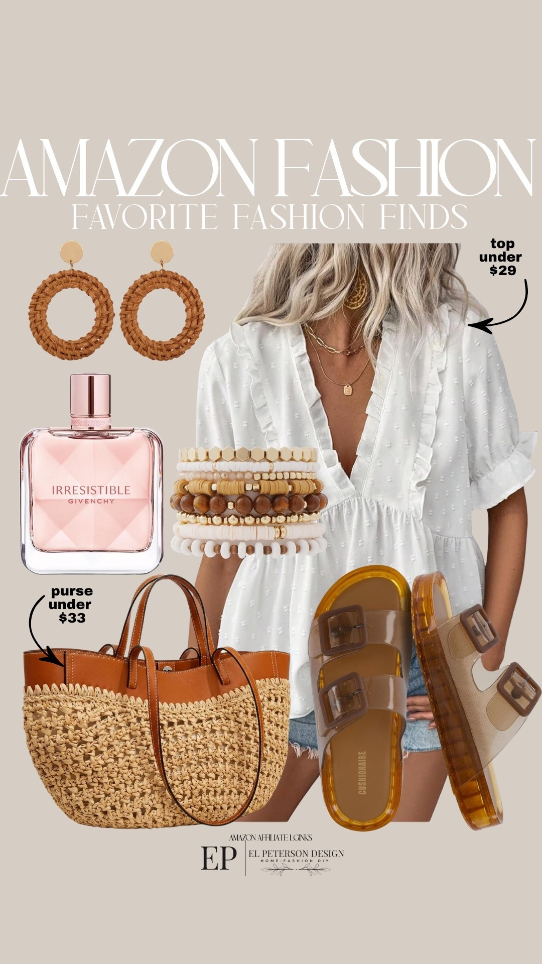 Amazon
Top
Perfume
Purse
Sandals
Bracelets