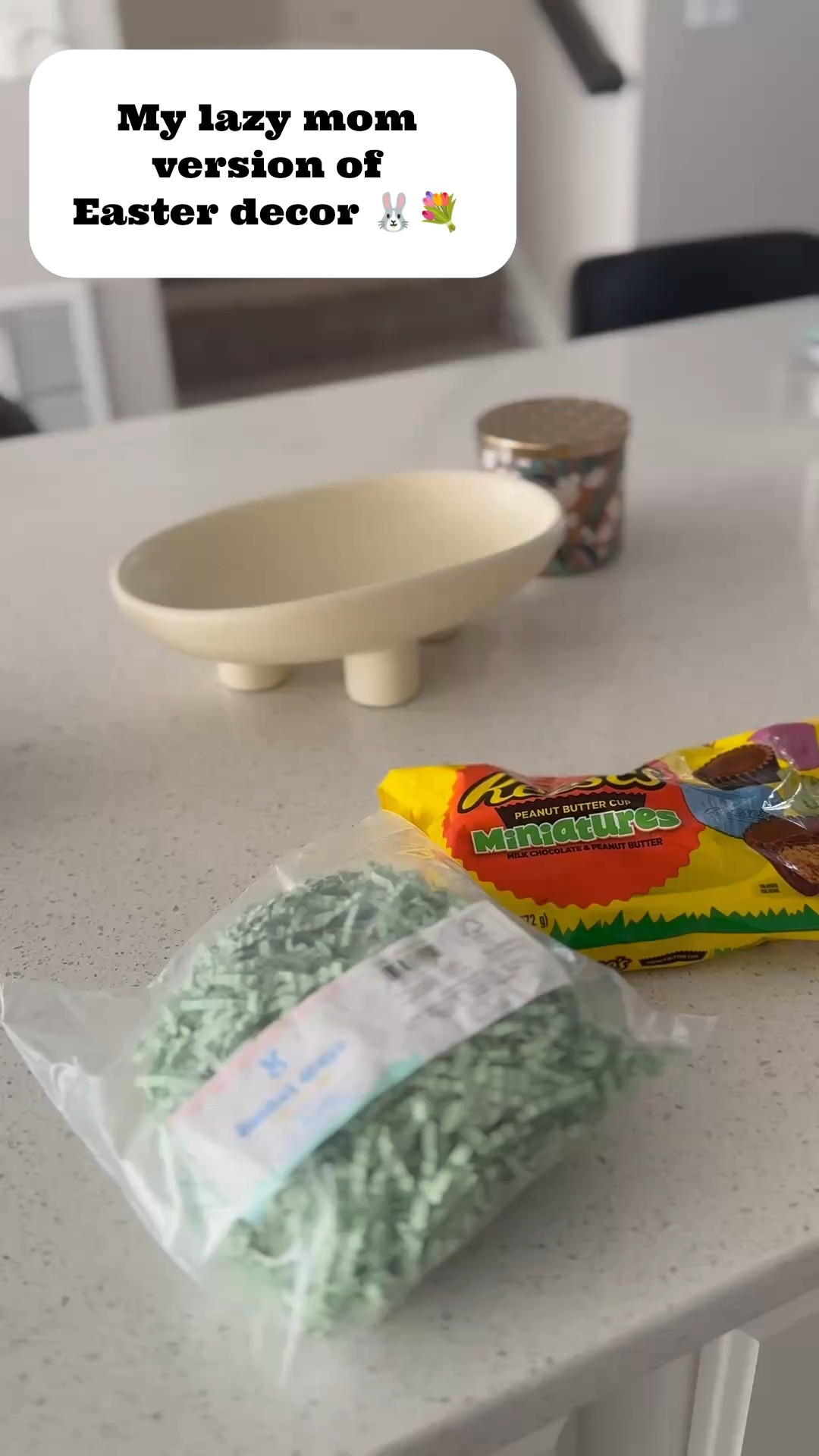 I work all the time. And I already have to plan Easter egg hunts and dinner. So I don’t really decorate solely for Easter. HOWEVER, I don’t love to offer folks a seasonal treat when they come over. So this is my Easter decor. It still works 🤷🏾‍♀️

#Easter #Easterdecor #Eastercandy #easyeaster

#LTKSeasonal #LTKmomlife #LTKstorytime