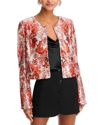 Sequin Damask Jacket | Bloomingdale's (US)