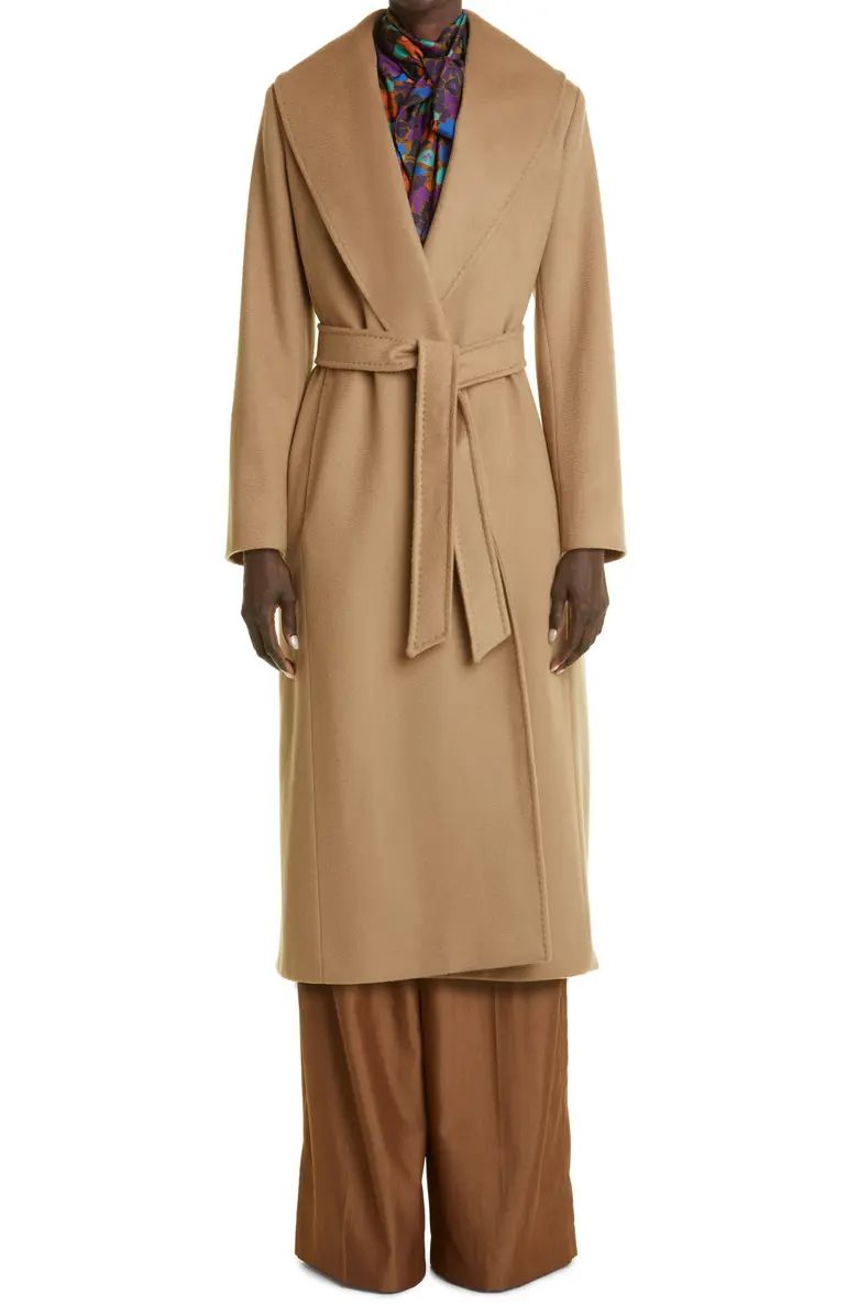 Max Mara Loriana Double Face Wool Belted Coat | Nordstrom | Nordstrom