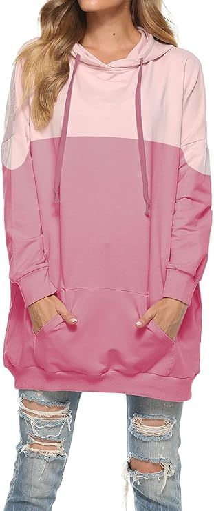 Famulily Womens Oversized Hoodie Extra Long Hooded Tunic Sweatshirt with Pockets : Amazon.ca: Clo... | Amazon (CA)
