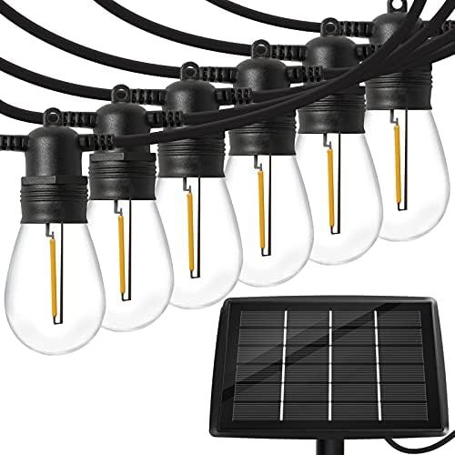 Solar Lights Outdoor String Lights -50FT Vintage Edison 2W Shatterproof Bulbs Commercial Grade We... | Amazon (US)