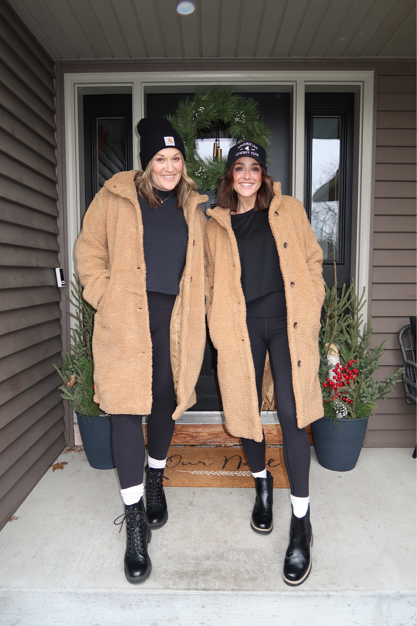 Choose your vibe! 
.
Cort: wearing small jacket 
Jeans 25 
Black tee- M
Leggings 4/XS
Sweats- S
Shoes- TTS
.
Rach wearing Large jacket
Black tee- XL
Leggings 10/L
Jeans- 31
1/2 Sweatshirt - L


#LTKWorkwear #LTKStyleTip #LTKSeasonal