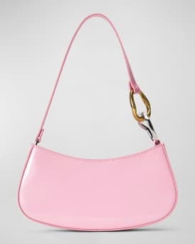 STAUD Ollie Zip Leather Shoulder Bag | Neiman Marcus