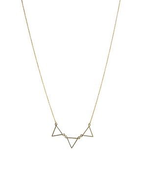 Orelia - Collier orné de trois triangles ouverts | Asos FR