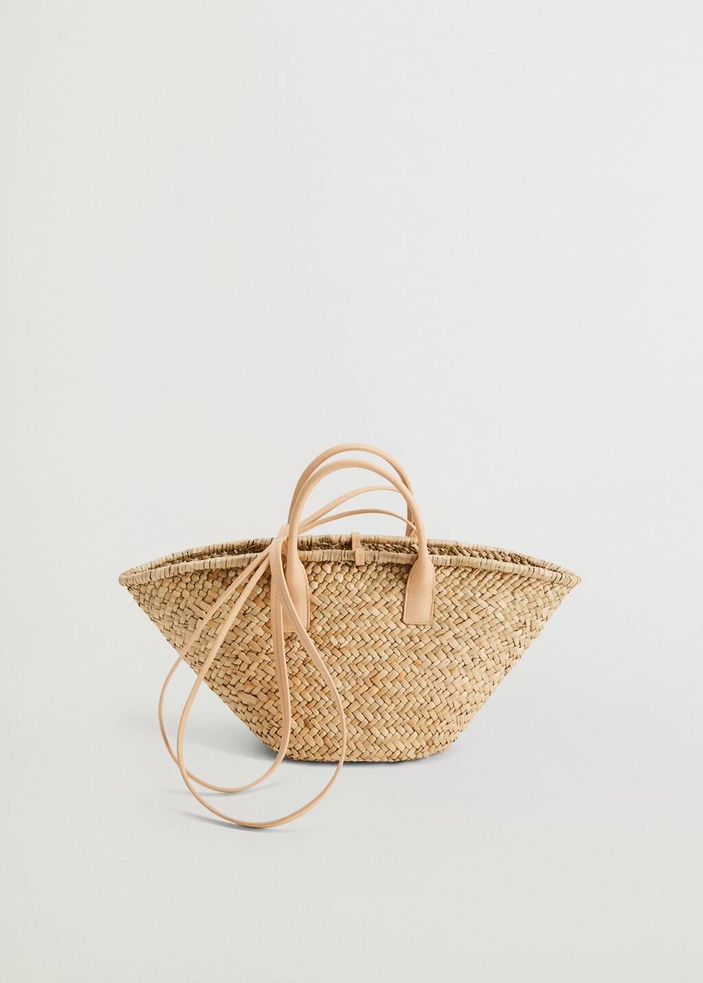 Double strap basket bag | MANGO (US)