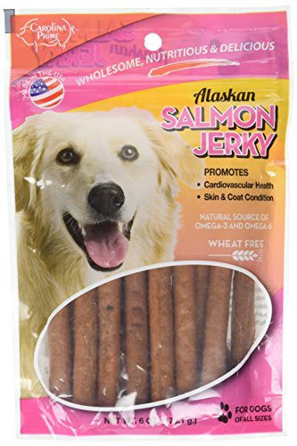 Carolina Pets Oven Baked Salmon Jerky Wheat Free Dog Treats, 6oz | Amazon (US)