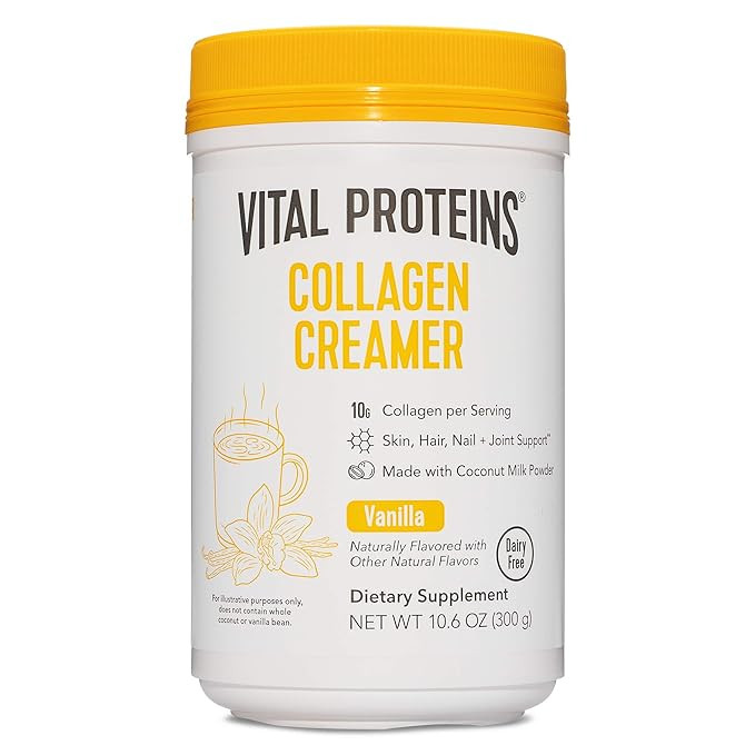 Amazon.com: Vital Proteins Collagen Coffee Creamer, Non-dairy & Low Sugar Powder with Collagen Pe... | Amazon (US)