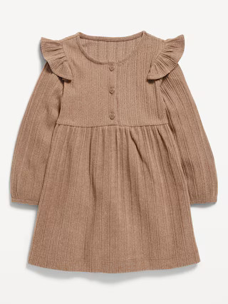 Long-Sleeve Cozy-Knit Dress for Toddler Girls | Old Navy (US)