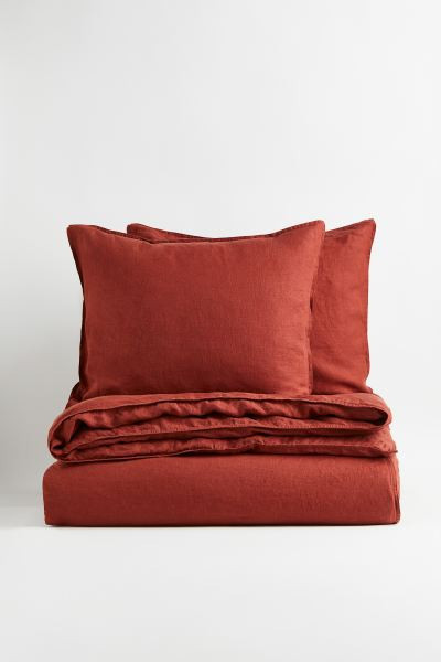 Linen King/Queen Duvet Cover Set | H&M (US + CA)