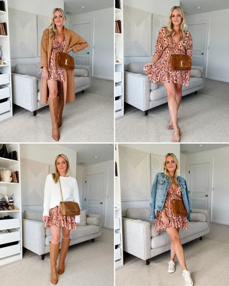 Fall Floral Dress Long Sleeve Thanksgiving Day Outfit Ideas  

#LTKHoliday