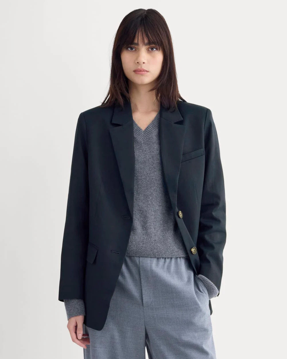 The Oversized Blazer in Buttersmooth | Deep Taupe | Everlane